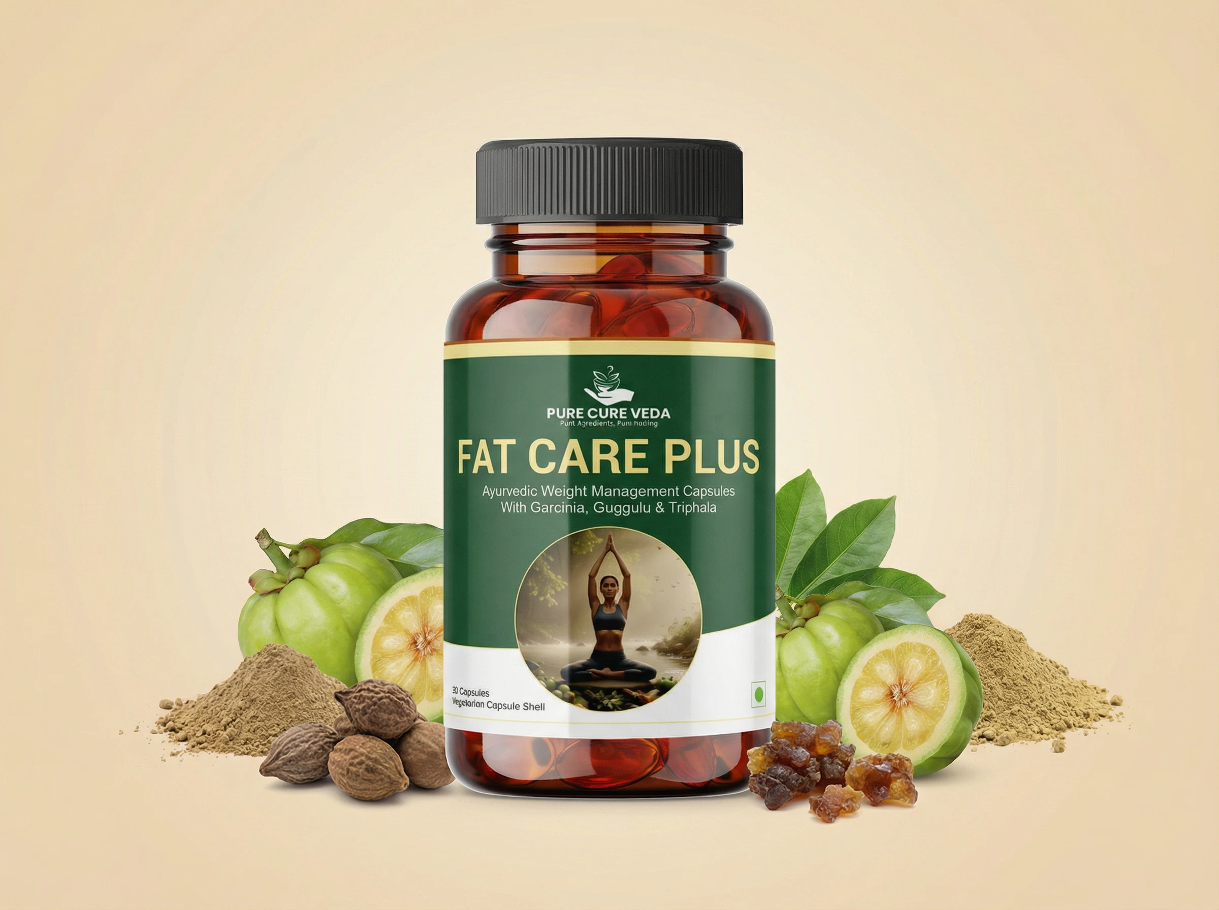 Fat Care Plus Ayurvedic Weight Management Capsules by Pure Cure Veda