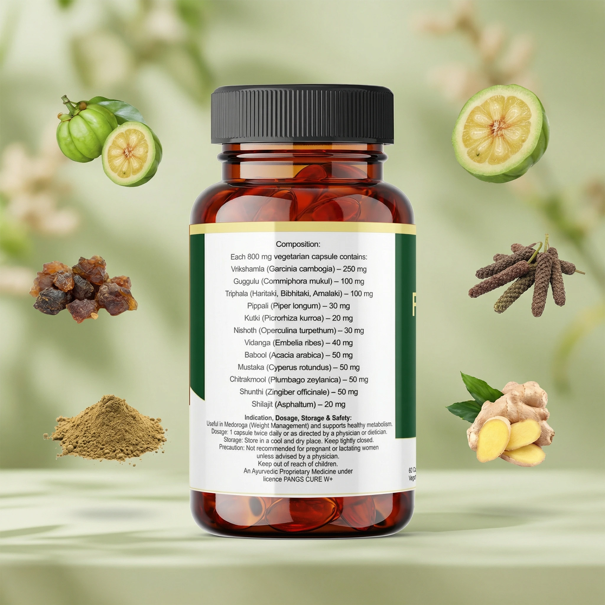 Fat Care Plus Ayurvedic Weight Management Capsules by Pure Cure Veda